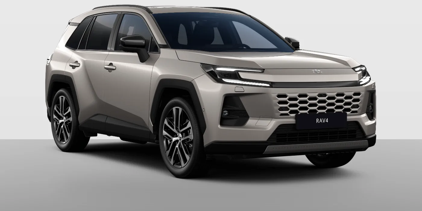 Toyota RAV4 Luxury em Bronze Avantgarde, vista três quartos à frente